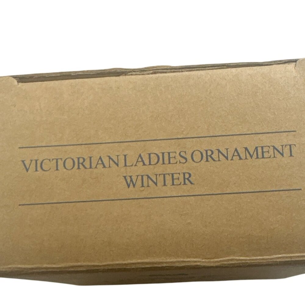 Avon 1998 Victorian Ladies Ornament Winter Velvet With Box Christmas - Picture 6 of 8